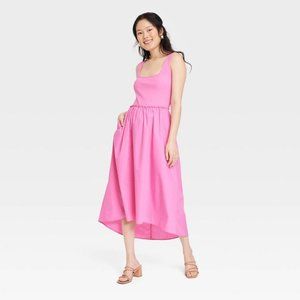 A New Day Midi Ballet dress in Pink, Size Large (NWT)
